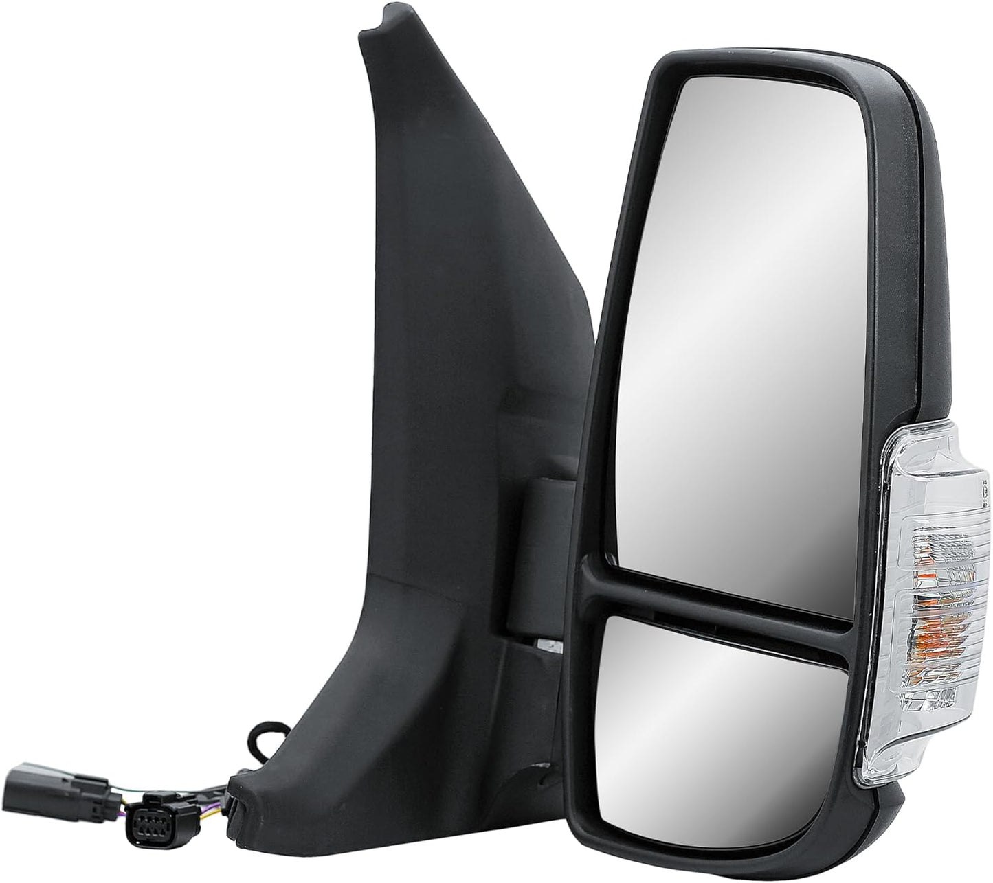 Aligoparts Driver Right Side Door Wing Mirror O/S Manual Non-Heated Short Arm for Ford Transit MK8 2014–2026