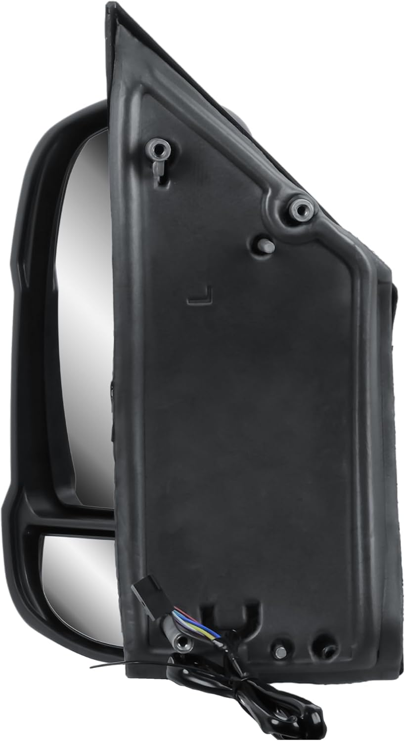 Aligoparts Passenger Left Side Door Wing Mirror N/S Electric Heated Manual Folding Medium Arm for Fiat Ducato Peugeot Boxer Citroën Relay 2006–2023 Vauxhall Movano 2019–2023