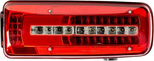 Aligoparts Driver Right Side O/S 24V Full LED Tail Light Rear Lamp with Reverse Alarm & Rear Plug for MAN TGX TGS TGA TGL TGM