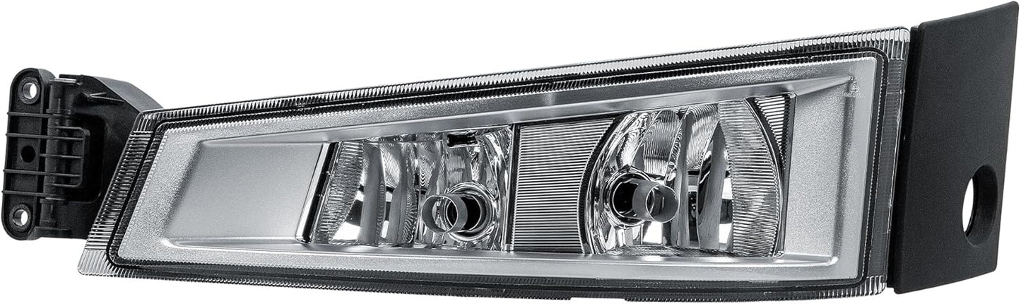 Aligoparts Passenger Left Side N/S Fog Light Lamp Chrome Strip with Cornering Light 24V for Volvo FH FM Version 4 (2012–2020)