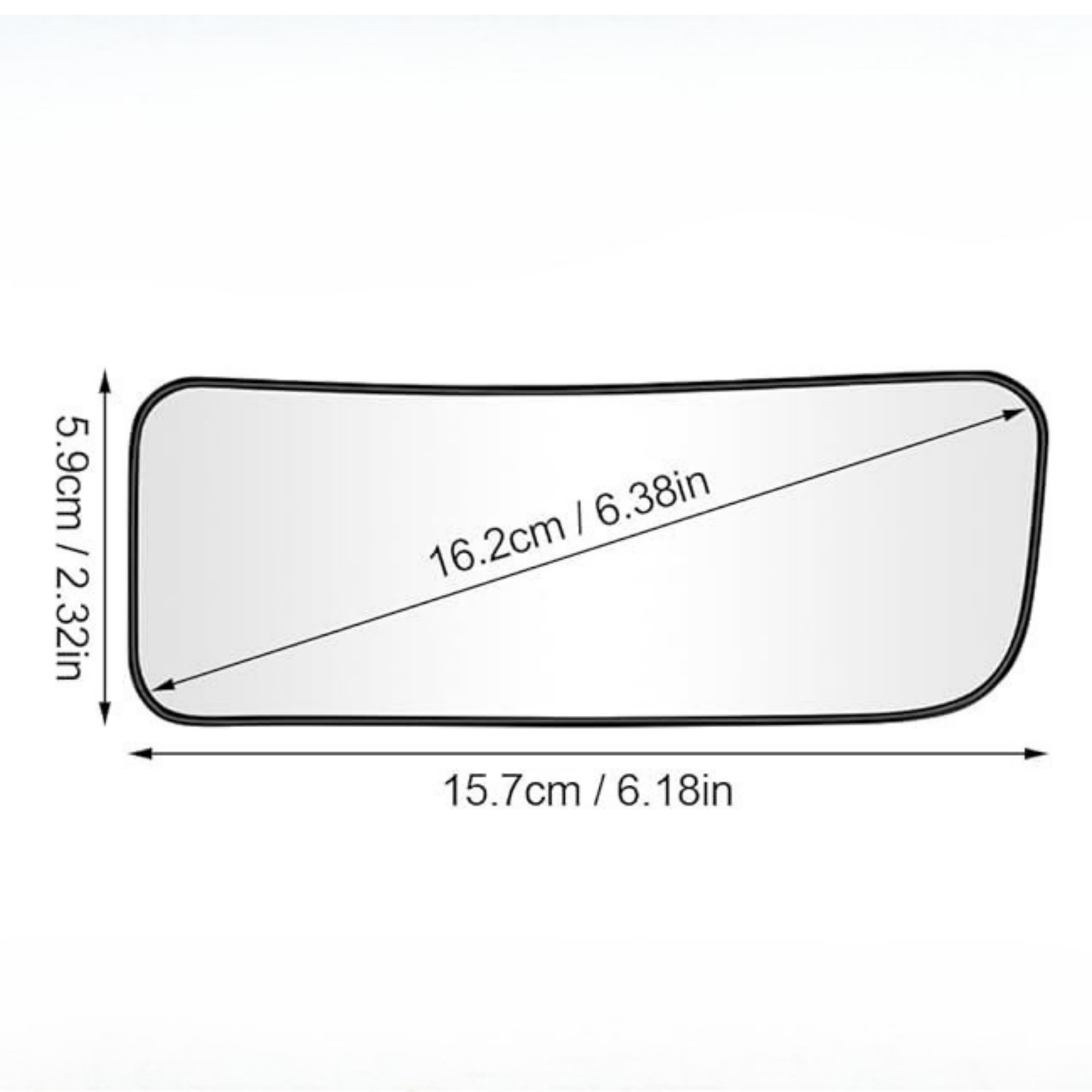 Aligoparts Right Heated Lower Mirror Glass for Mercedes Sprinter & VW Crafter 2006–2018