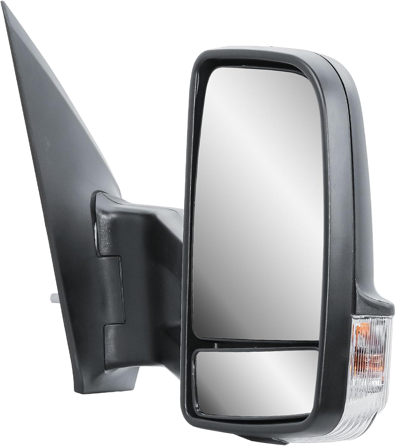 Aligoparts Driver Right Side Door Wing Mirror O/S Manual Without Heated Long Arm Black Cover for Mercedes Sprinter VW Crafter 2006–2018