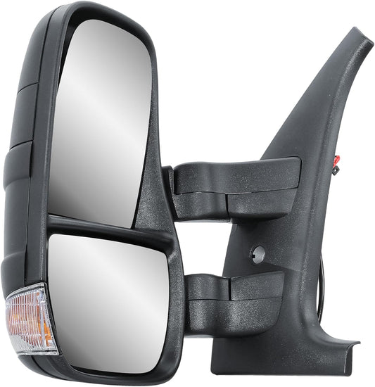 Aligoparts Passenger Left Side Door Wing Mirror N/S Manual Non-Heated with Temperature Sensor for IVECO Daily 2006–2013