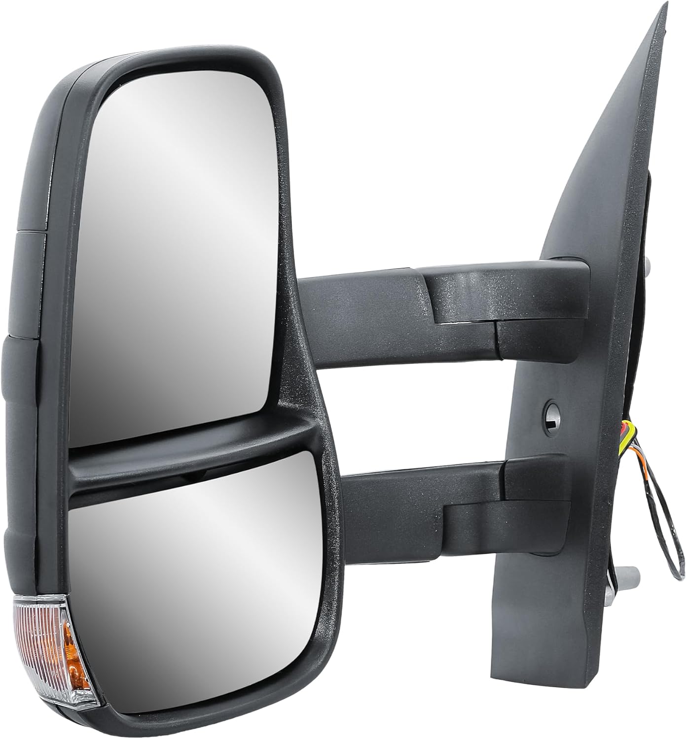 Aligoparts Passenger Left Side Door Wing Mirror N/S Manual Non-Heated Long Arm with Temperature Sensor for IVECO Daily 2014–2025