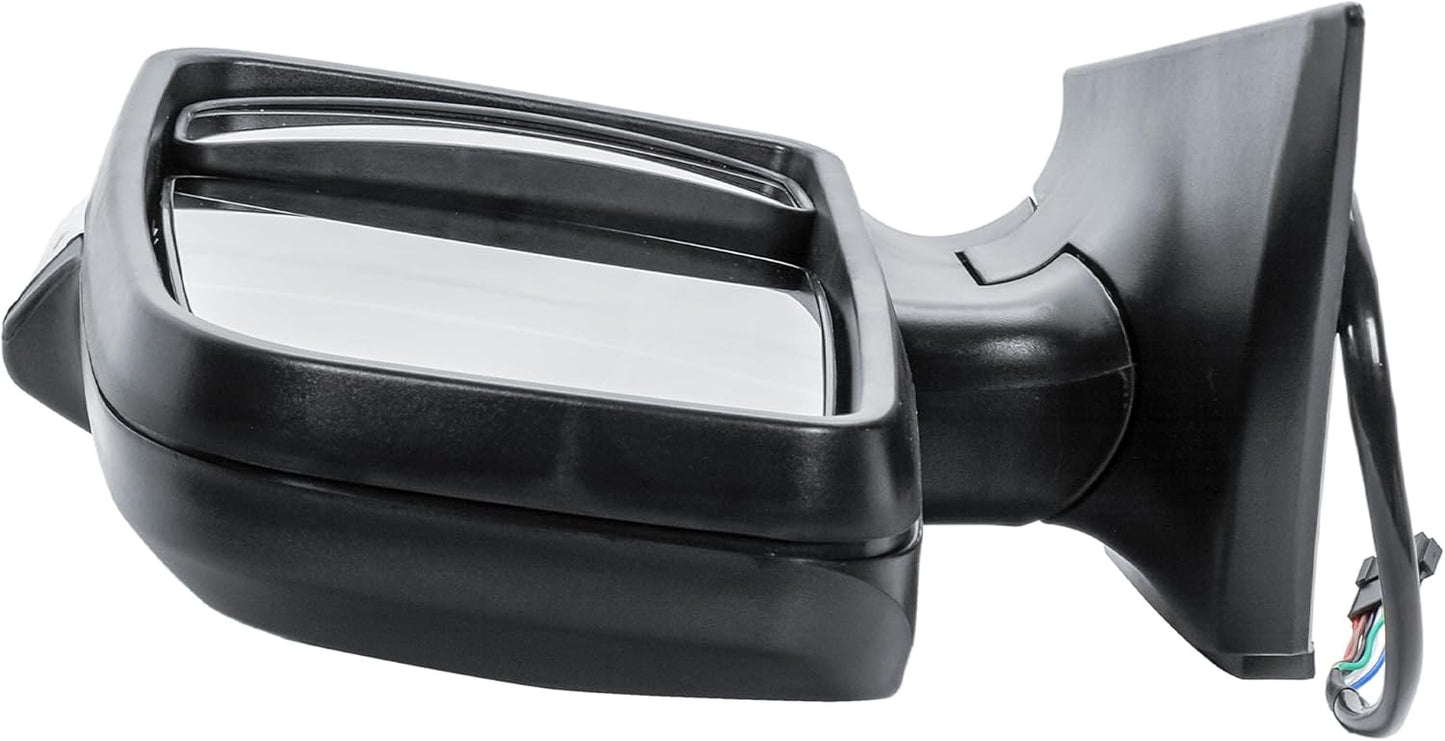 Aligoparts Driver Right Side Door Wing Mirror O/S Electric Heated Short Arm Black Cover for Mercedes Sprinter VW Crafter 2006–2018