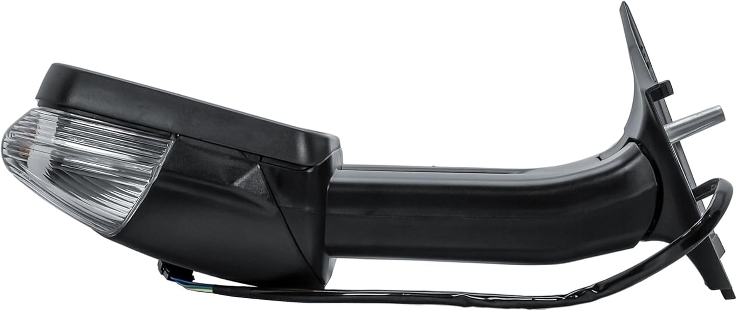 Aligoparts Passenger Left Side Door Wing Mirror N/S Electric Heated Long Arm Black Cover for Mercedes Sprinter VW Crafter 2006–2018