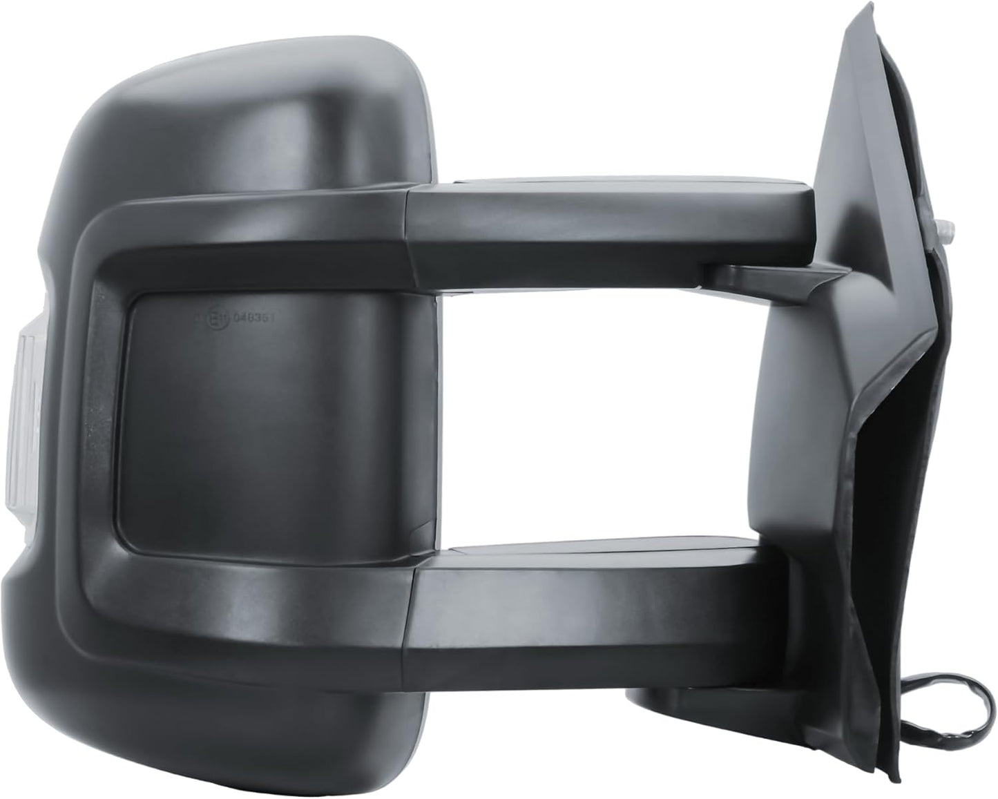 Aligoparts Driver Right Side Door Wing Mirror O/S Electric Heated with Temperature Sensor Manual Folding Medium Arm for Fiat Ducato Peugeot Boxer Citroën Relay 2006–2023 Vauxhall Movano 2019–2023