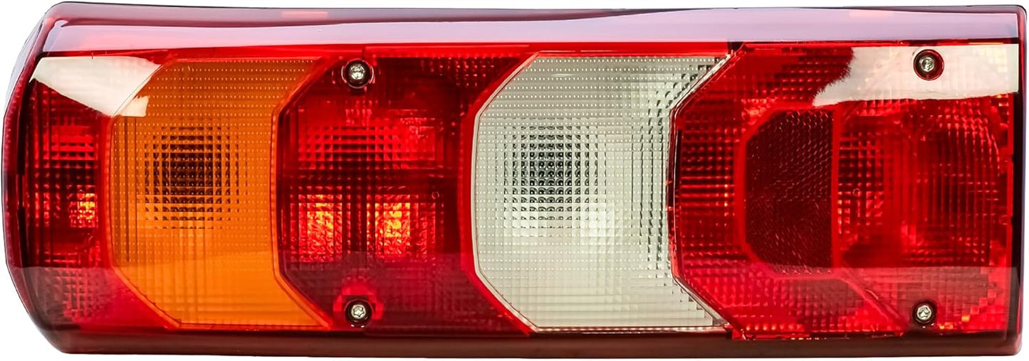 Aligoparts Passenger Left Side N/S 24V Halogen Tail Light Rear Lamp with Bulbs for Mercedes Actros Arocs Antos Ageto MP4 MP5