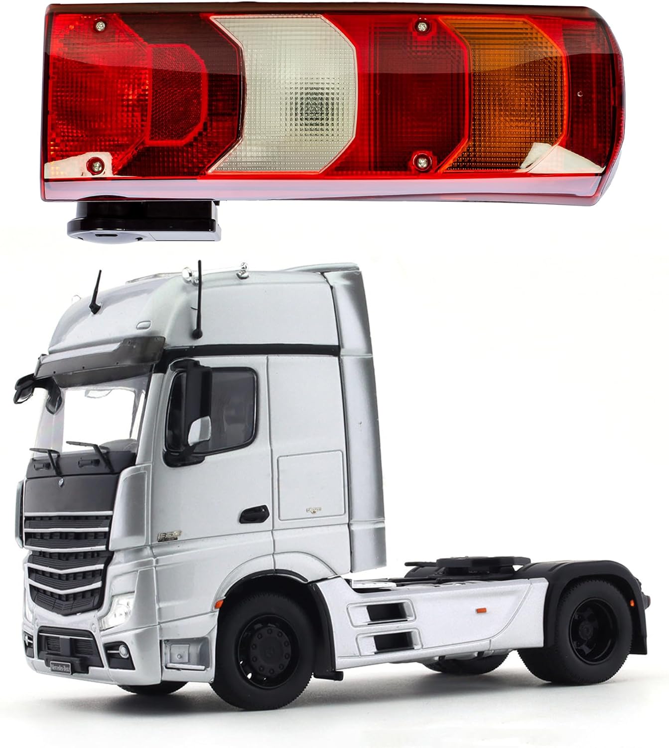 Aligoparts Driver Right Side O/S 24V Halogen Tail Light Rear Lamp with Bulbs for Mercedes Actros Arocs Antos Ageto MP4 MP5