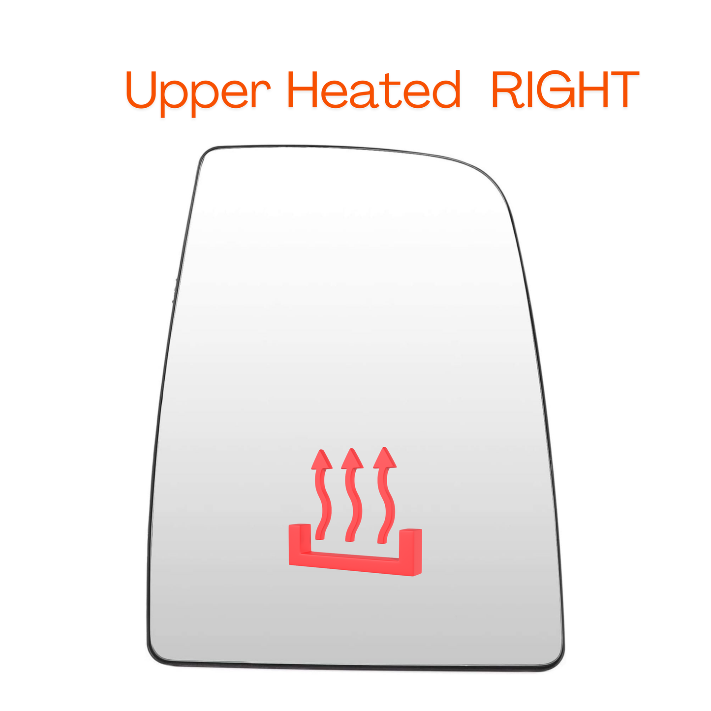 Aligoparts Right Heated Upper Mirror Glass for Ford Transit MK8 2014–Onwards