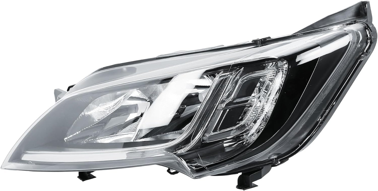 Aligoparts Passenger Left Side Headlight Lamp N/S Black Strip Electric Adjustment for Ducato Relay Boxer Movano 2014–2024