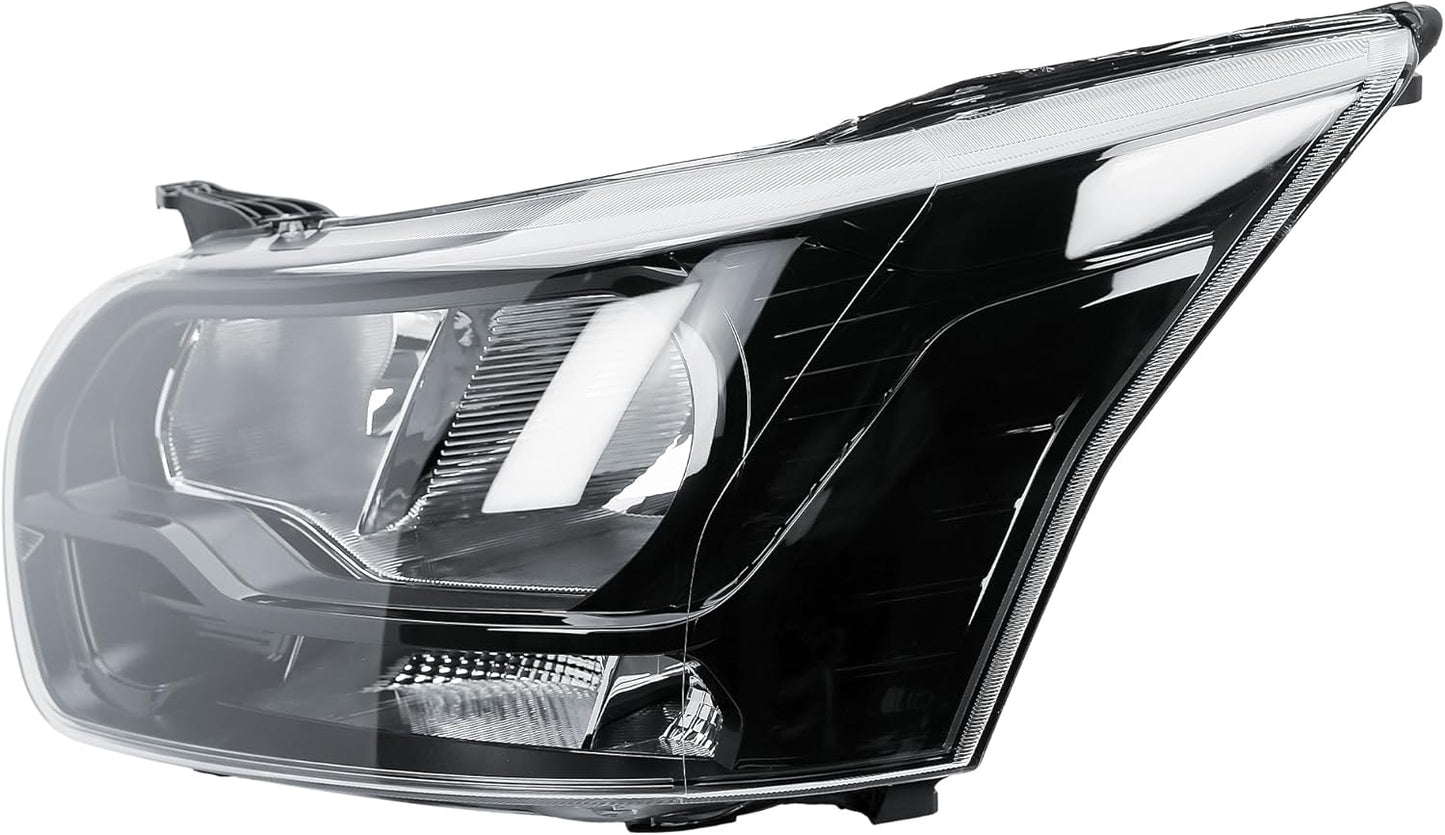 Aligoparts Passenger Left Side Headlight Lamp N/S Electric Adjustment Black Strip for Ford Transit MK8 2014–2026