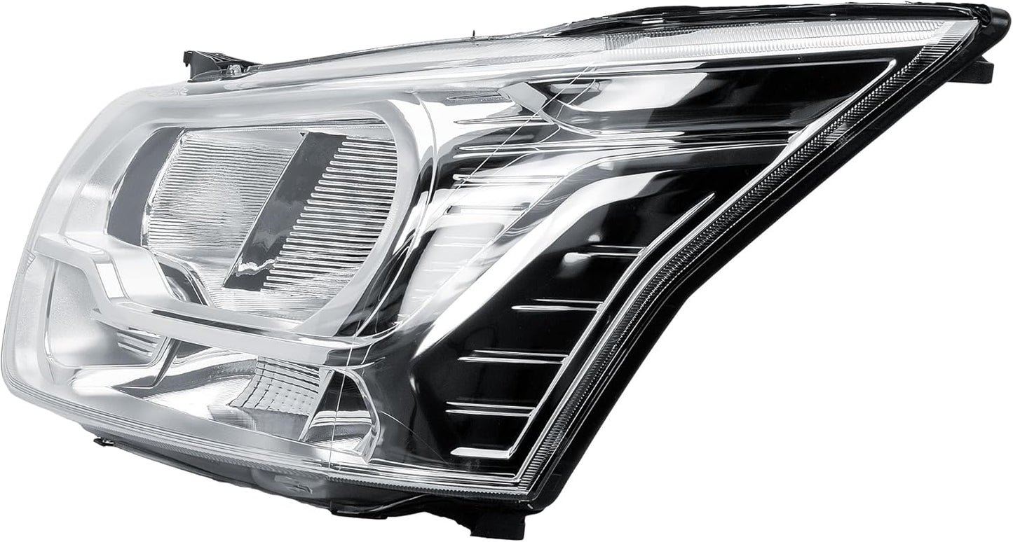 Aligoparts Passenger Left Side Headlight Lamp N/S Electric Adjustment Chrome Strip for Ford Transit MK8 2014–2026