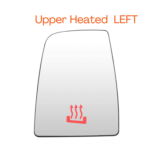 Aligoparts Left Heated Upper Mirror Glass for Ford Transit MK8 2014–Onwards
