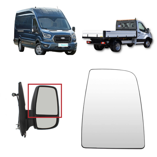 Aligoparts Right Upper Unheated Mirror Glass for Ford Transit MK8 2014 Onwards