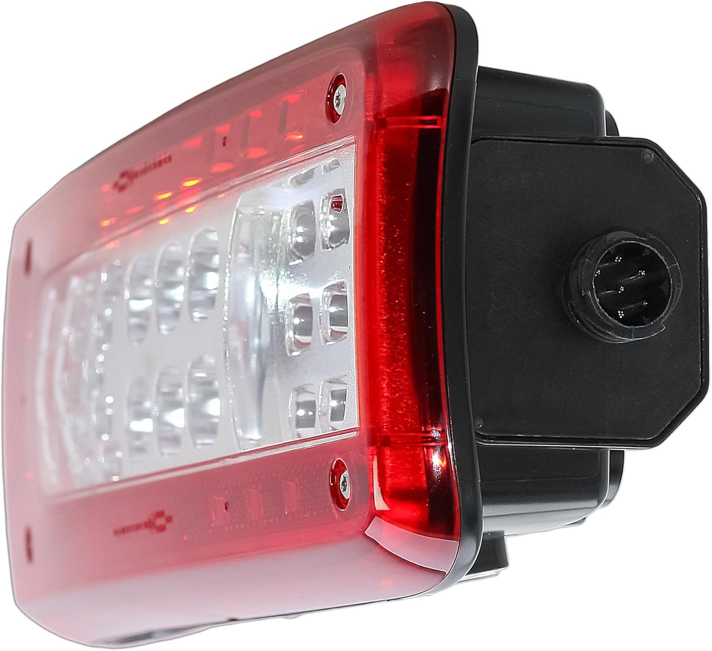 Aligoparts Passenger Left Side N/S 24V Full LED Tail Light Rear Lamp with Number Plate Light for Volvo FH FM FL FMX & Renault T K C Range