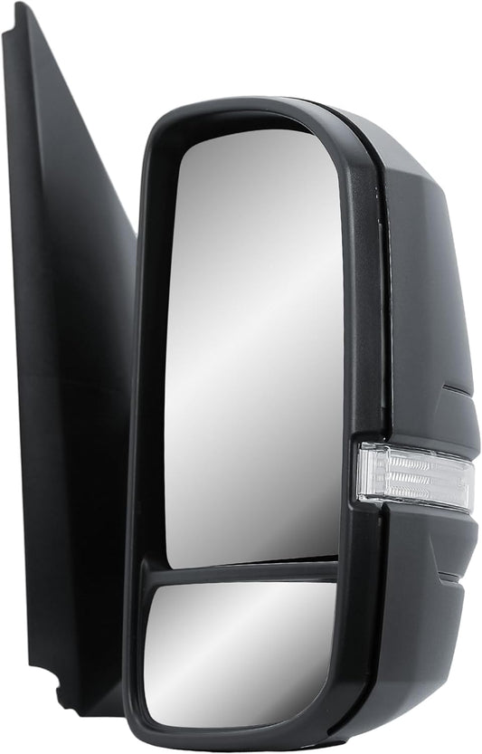 Aligoparts Driver Right Side Door Wing Mirror O/S Manual Short Arm for VW Crafter MAN TGE 2017–2024