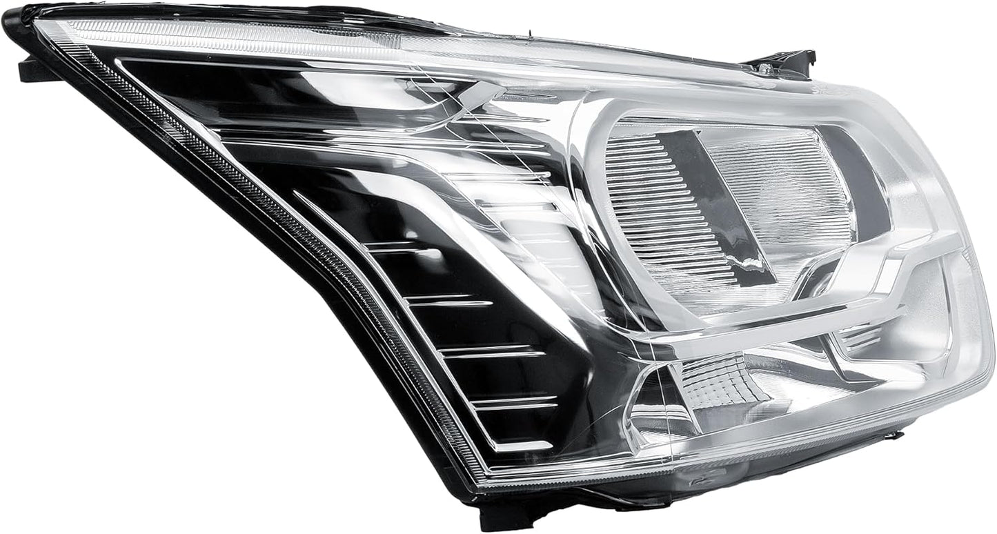 Aligoparts Driver Right Side Headlight Lamp O/S Electric Adjustment Chrome Strip for Ford Transit MK8 2014–2026