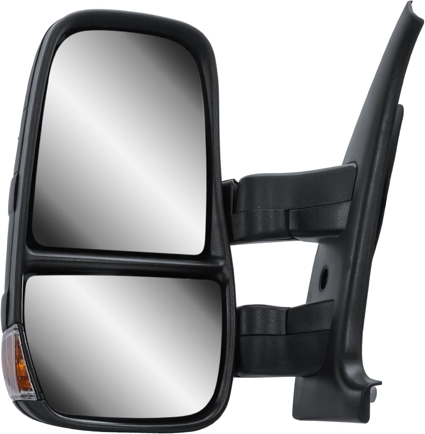 Aligoparts Passenger Left Side Door Wing Mirror N/S Electric Heated with Temperature Sensor Manual Folding Short Arm for IVECO Daily 2006–2013