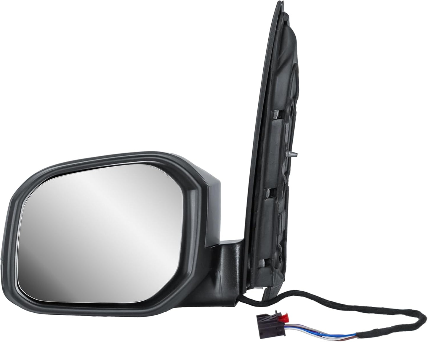 Aligoparts Passenger Left Side Wing Mirror N/S Electric Heated Manual Folding Primer Cover for VW Caddy 2015–2021