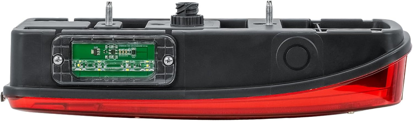 Aligoparts Passenger Left Side N/S 24V Full LED Tail Light Rear Lamp with Number Plate Light & Rear Plug for MAN TGX TGS TGA TGL TGM