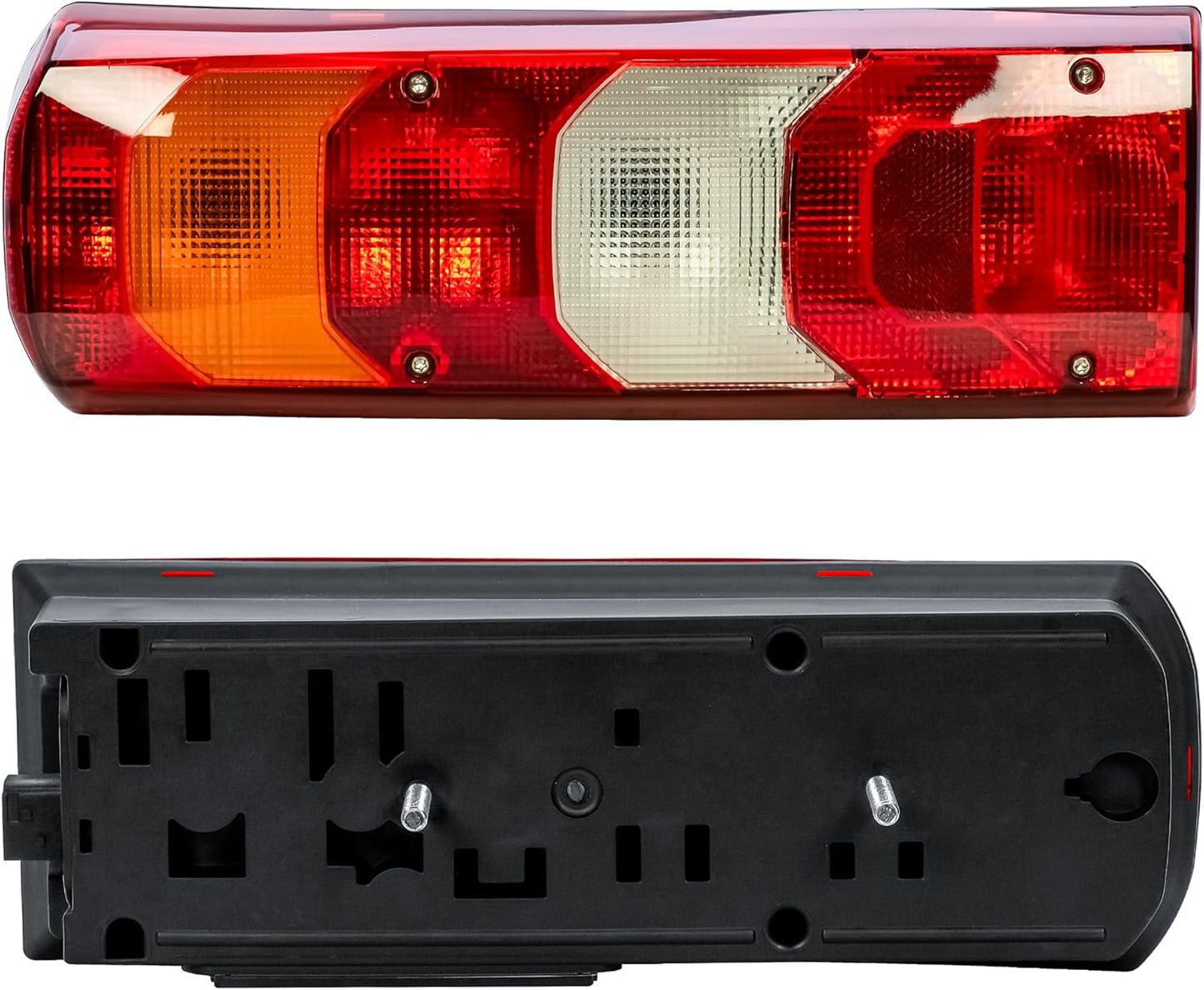 Aligoparts Passenger Left Side N/S 24V Halogen Tail Light Rear Lamp with Bulbs for Mercedes Actros Arocs Antos Ageto MP4 MP5