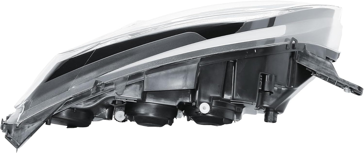 Aligoparts Passenger Left Side Headlight Lamp N/S Black Strip Electric Adjustment for Ducato Relay Boxer Movano 2014–2024