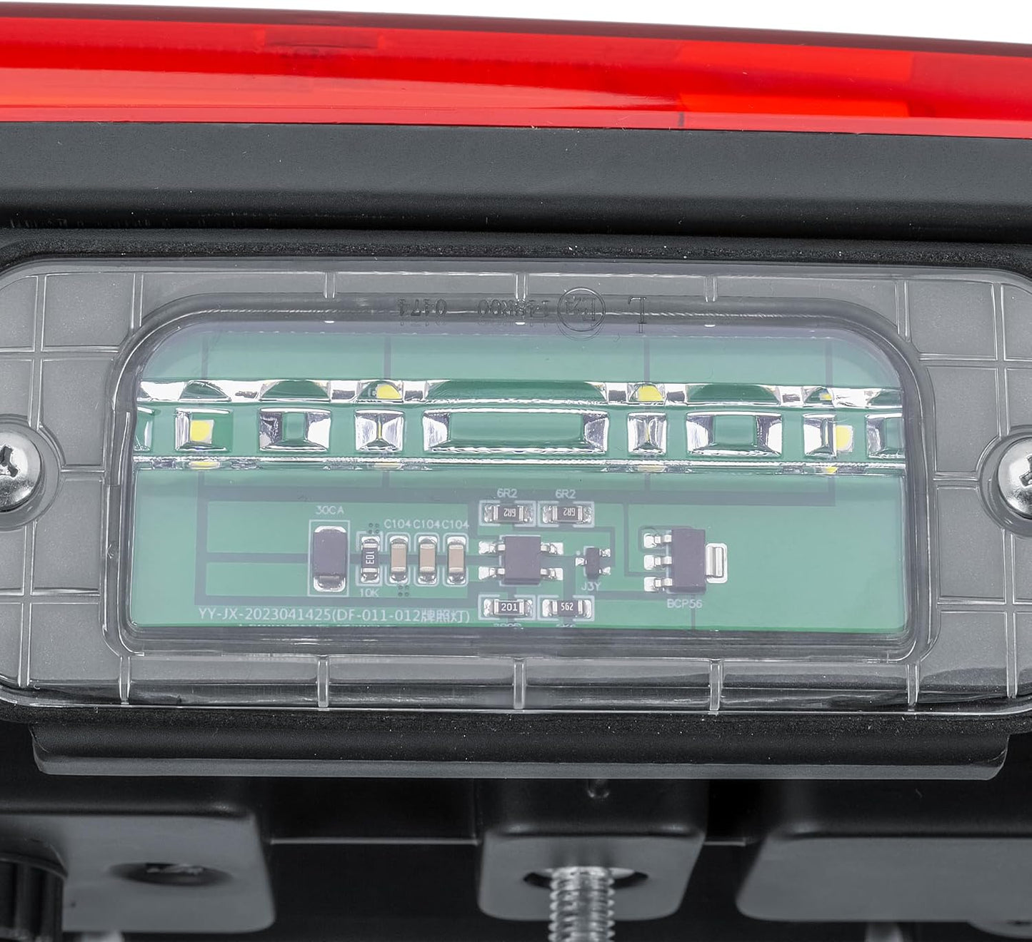 Aligoparts Passenger Left Side N/S 24V Full LED Tail Light Rear Lamp with Number Plate Light & Rear Plug for MAN TGX TGS TGA TGL TGM