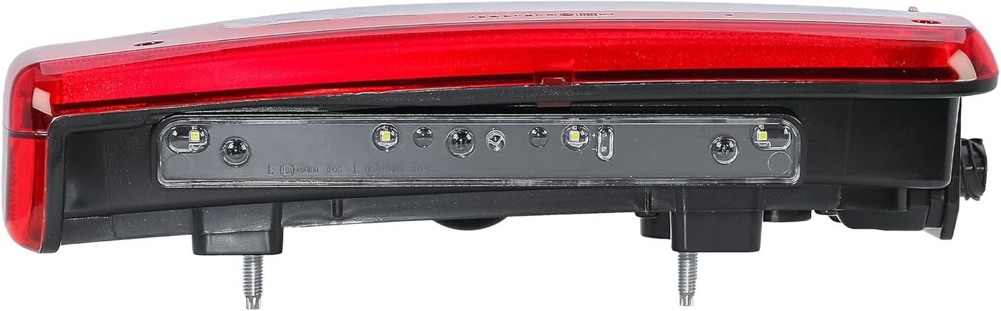 Aligoparts Passenger Left Side N/S 24V Full LED Tail Light Rear Lamp with Number Plate Light for Volvo FH FM FL FMX & Renault T K C Range