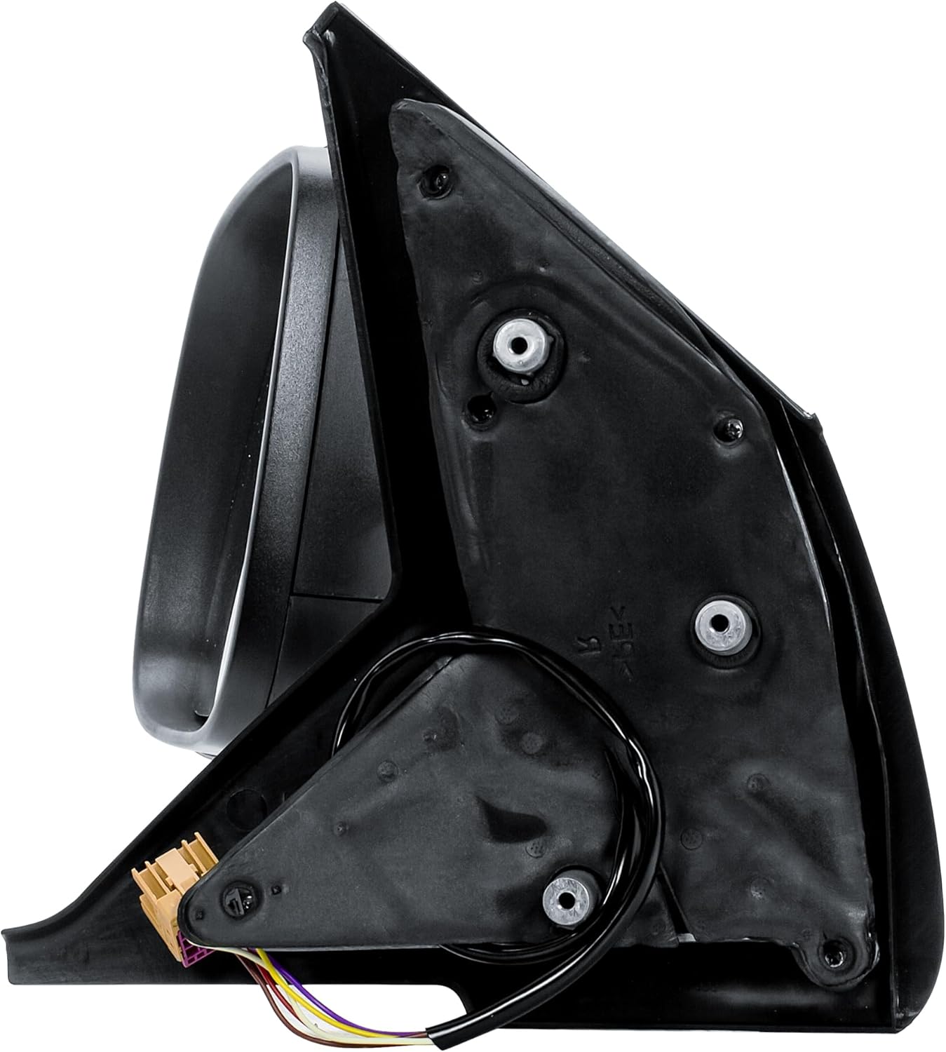 Aligoparts Driver Right Side Wing Mirror O/S Electric Heated Manual Folding Textured Cover for VW Transporter T5 2010–2015