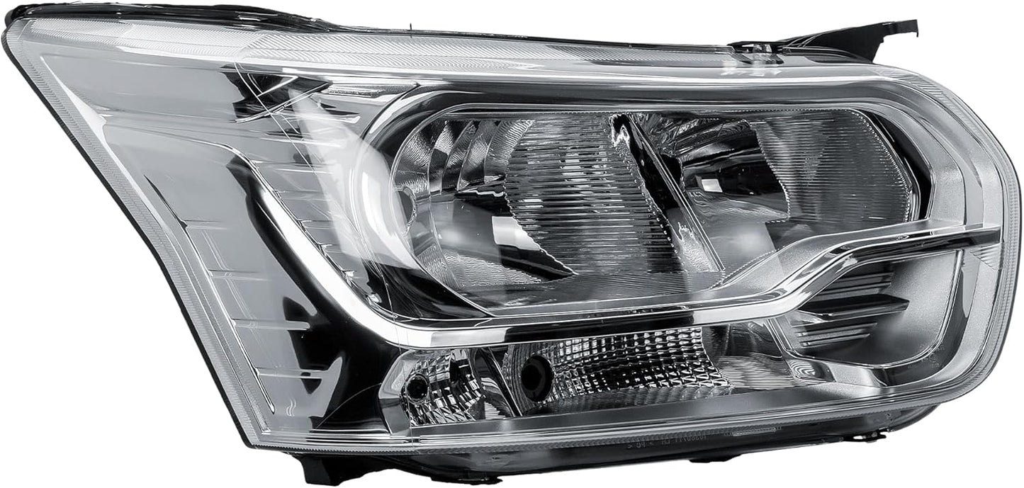 Aligoparts Driver Right Side Headlight Lamp O/S Electric Adjustment Chrome Strip for Ford Transit MK8 2014–2026