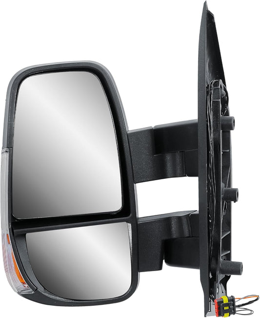 Aligoparts Passenger Left Side Door Wing Mirror N/S Manual Non-Heated with Temperature Sensor for IVECO Daily 2014–2025