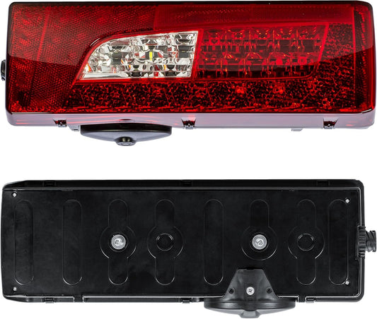 Aligoparts Driver Right Side O/S 24V Full LED Tail Light Rear Lamp with Reverse Buzzer for Scania P G R S L Series