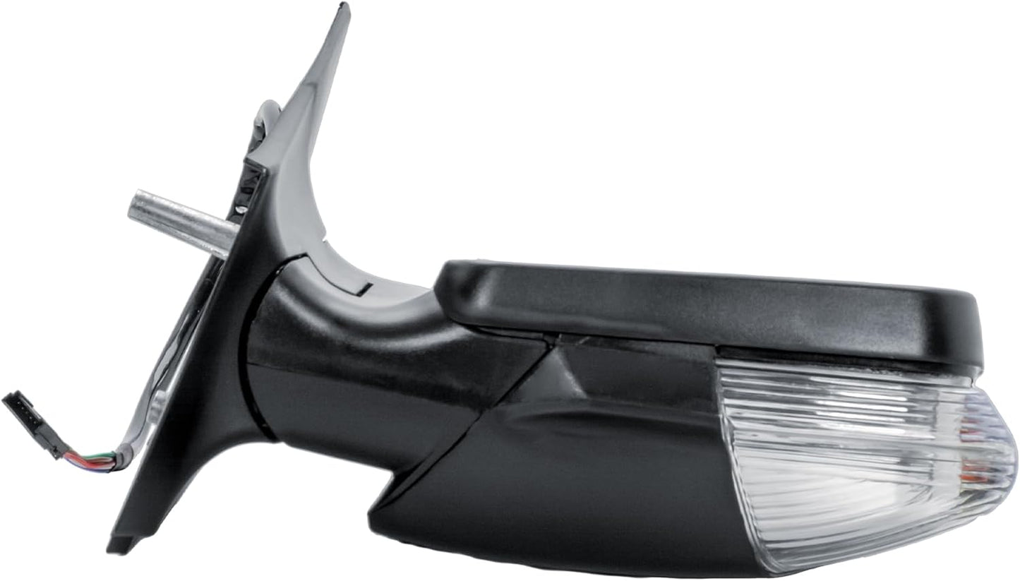 Aligoparts Driver Right Side Door Wing Mirror O/S Electric Heated Short Arm Black Cover for Mercedes Sprinter VW Crafter 2006–2018