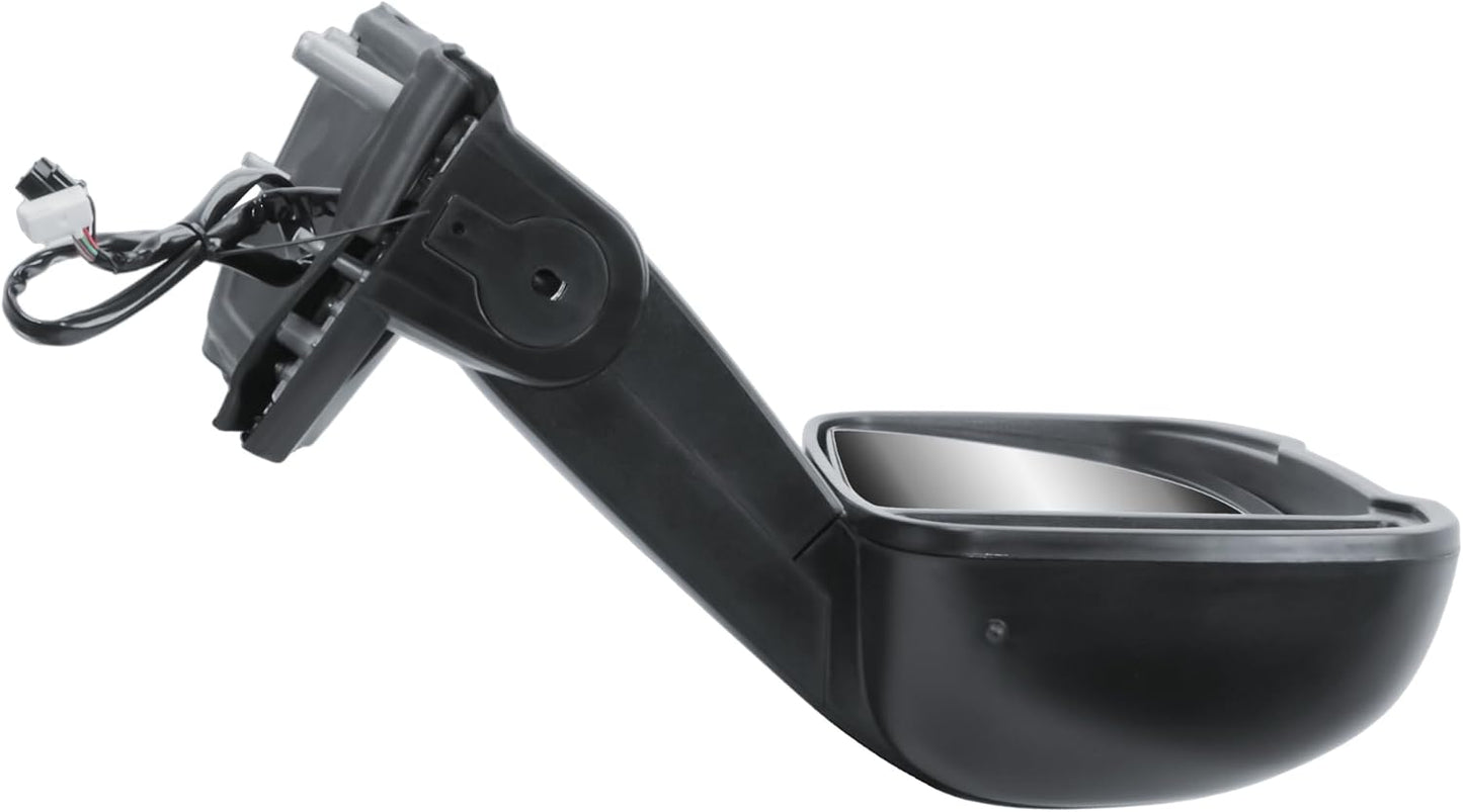 Aligoparts Driver Right Side Door Wing Mirror O/S Electric Heated with Temperature Sensor Manual Folding Medium Arm for Fiat Ducato Peugeot Boxer Citroën Relay 2006–2023 Vauxhall Movano 2019–2023