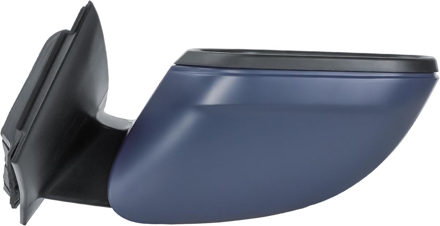 Aligoparts Passenger Left Side Wing Mirror N/S Electric Heated Manual Folding Primer Cover for VW Caddy 2015–2021