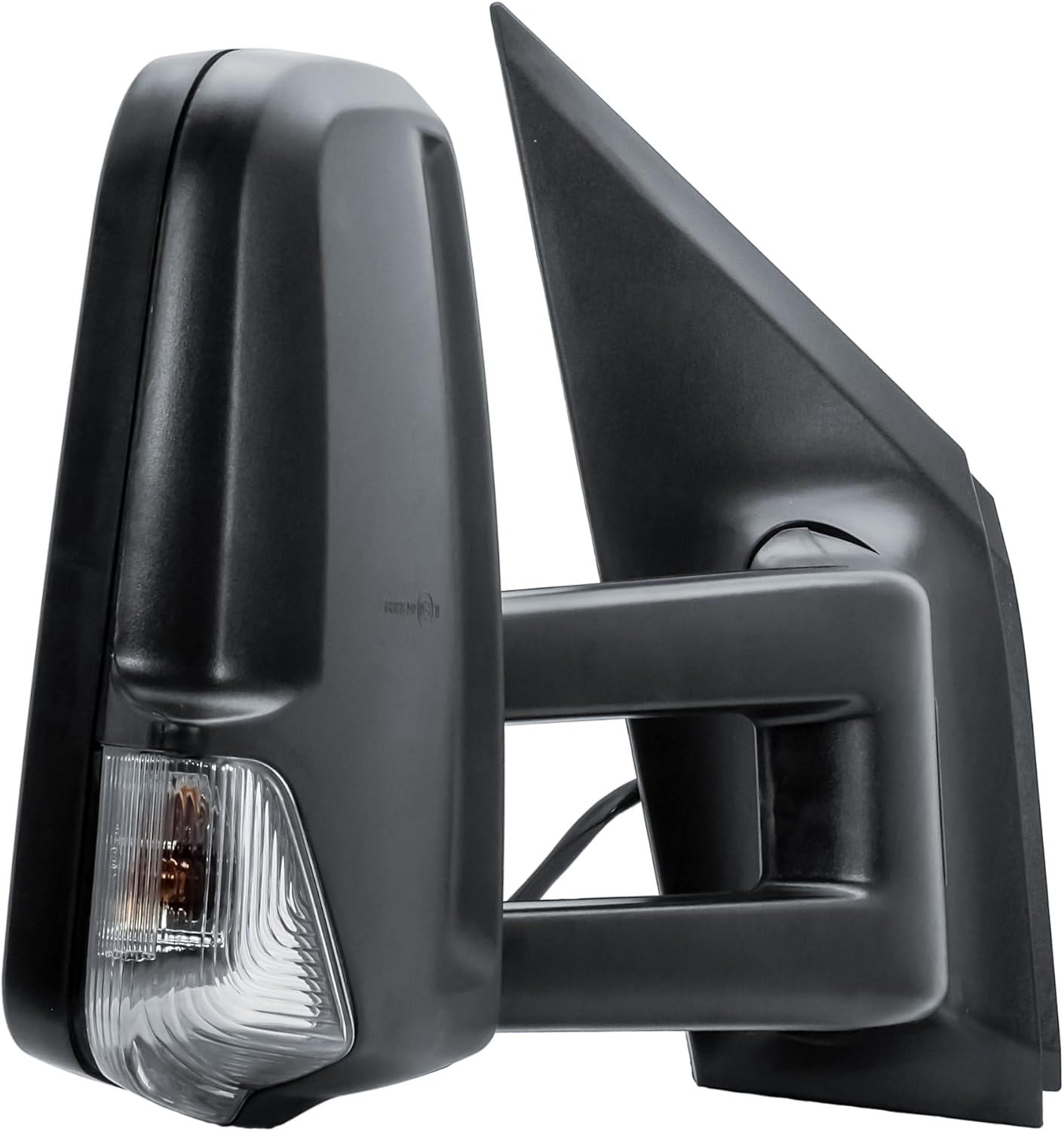 Aligoparts Driver Right Side Door Wing Mirror O/S Electric Heated Long Arm Black Cover for Mercedes Sprinter VW Crafter 2006–2018