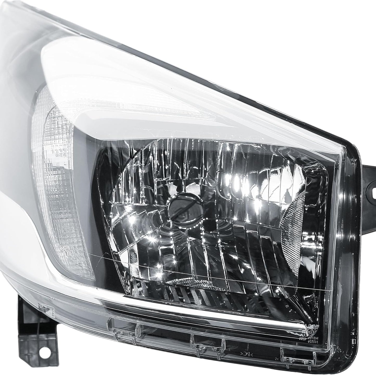 Aligoparts Driver Right Side Headlight Lamp O/S Electric Adjustment 6 Pins with DRL for Vauxhall Vivaro 2014–2019