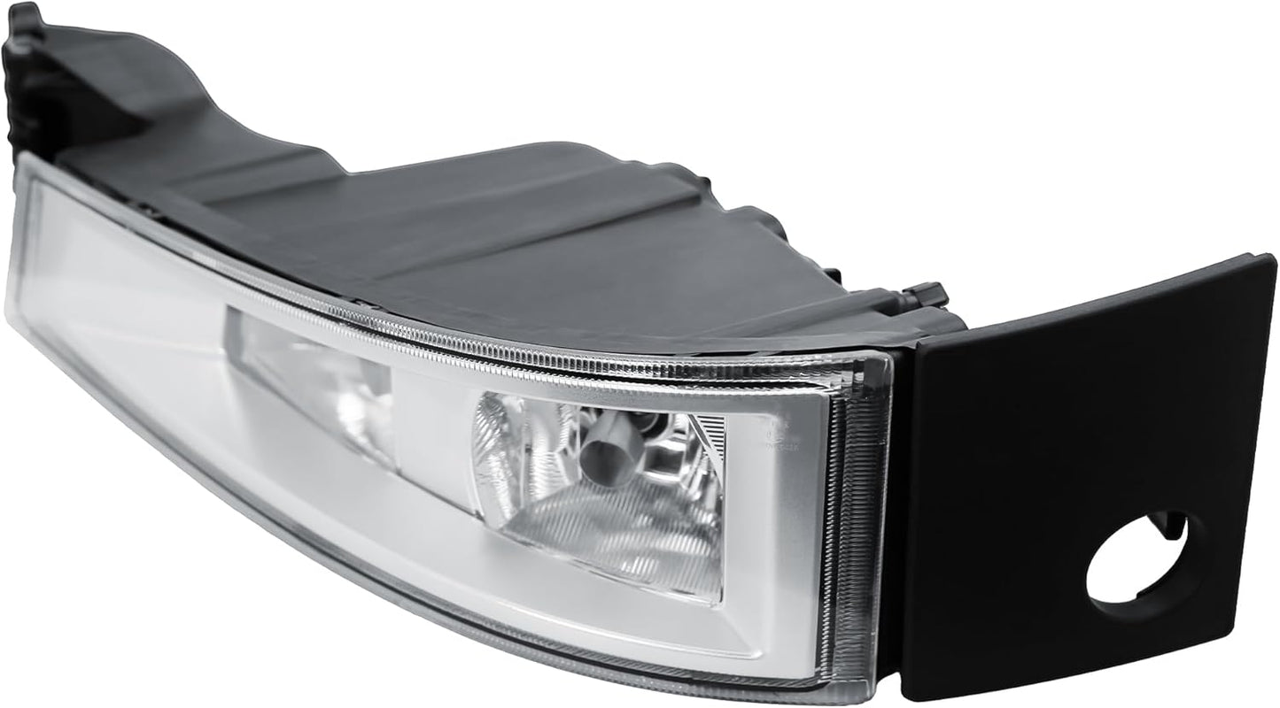 Aligoparts Passenger Left Side N/S Fog Light Lamp Chrome Strip with Cornering Light 24V for Volvo FH FM Version 4 (2012–2020)