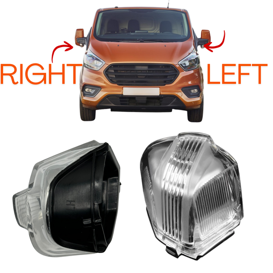 Aligoparts Right and Left Mirror Indicator Lens for Ford Transit Custom 2012–2023